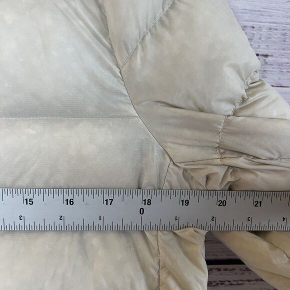 Uniqlo Ultra Light Down Puffer Jacket Women's Off White Cream M Snap - Picture 7 of 7